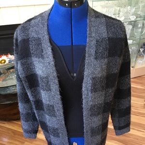 Beautiful Jones New York Cardigan, Gray & Black 🍂